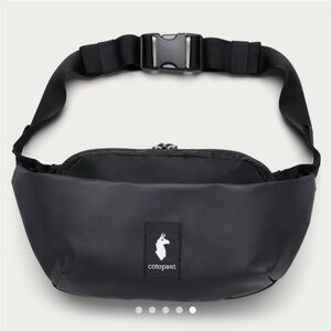 Cotopaxi Black Belt/ Crossbody, Water-Resistant-black with multicolor accents